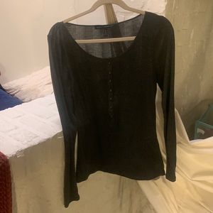 Button long sleeve gray shirt